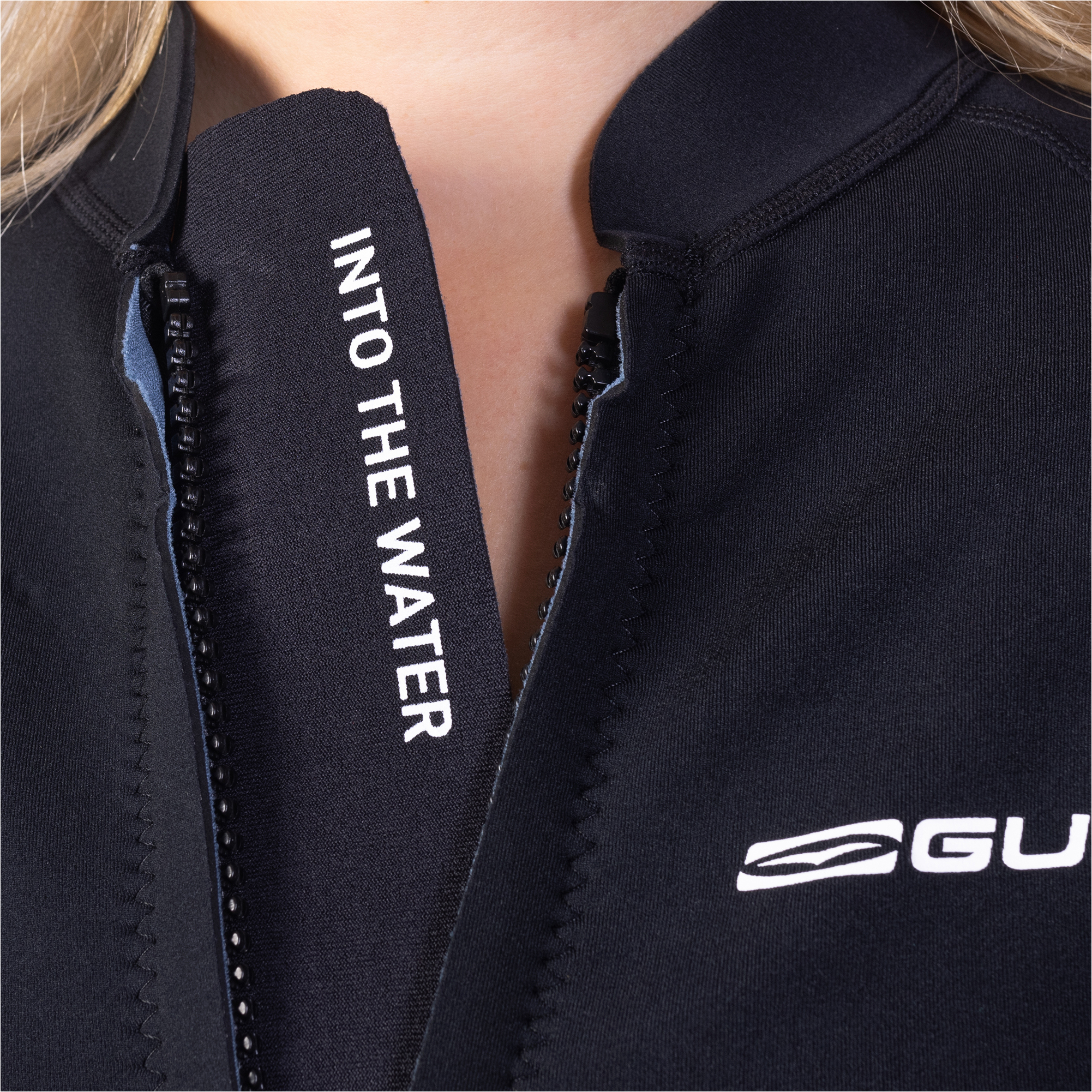 2025 Gul Womens Luna7 Front Zip SUP Wetsuit Jacket LA6301-C1 - Black / Jungle